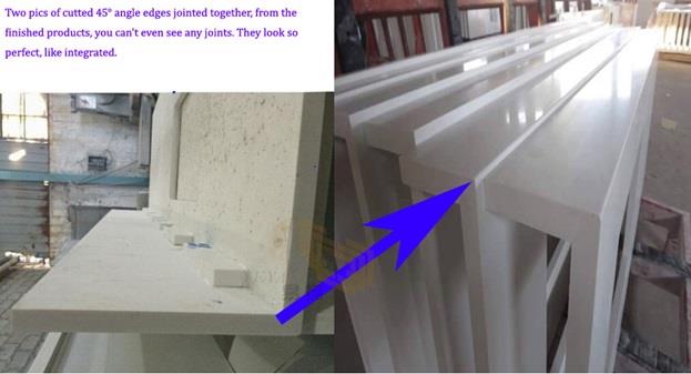 45° angle edges 45° angle edges