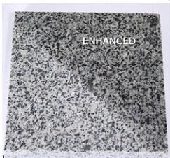 Charcoal Grey Granite with Enhancer Applied Charcoal Grey Granite with Enhancer Applied