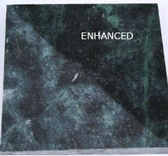 Honed Empress Green Marble with Enhancer Applied Honed Empress Green Marble with Enhancer Applied