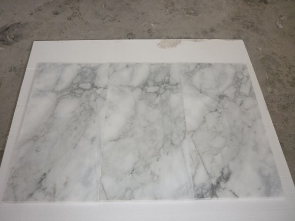 Arabescato white marble tiles for floor