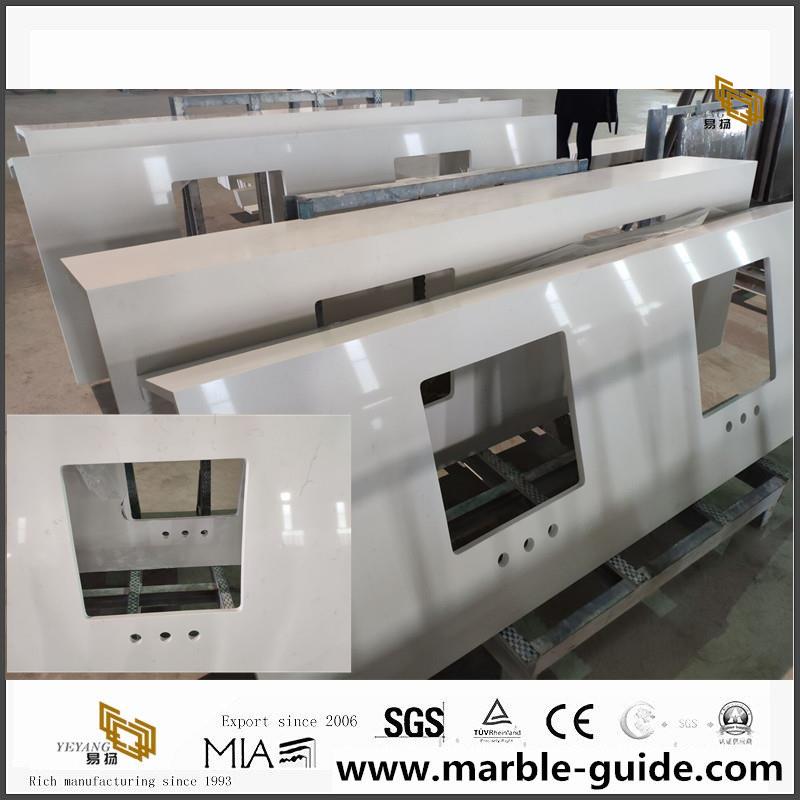 Prefab White Quartz Countertop