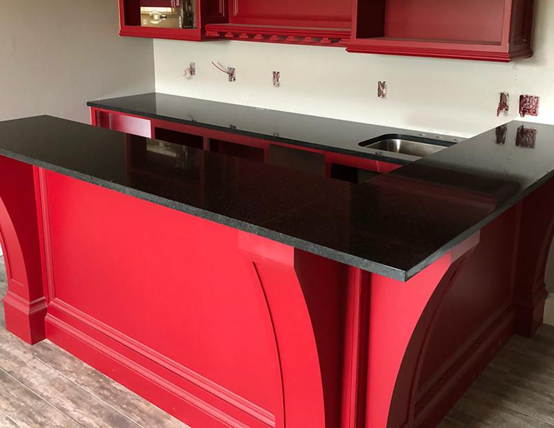 Black Pearl Granite Kitchen Countertop 1