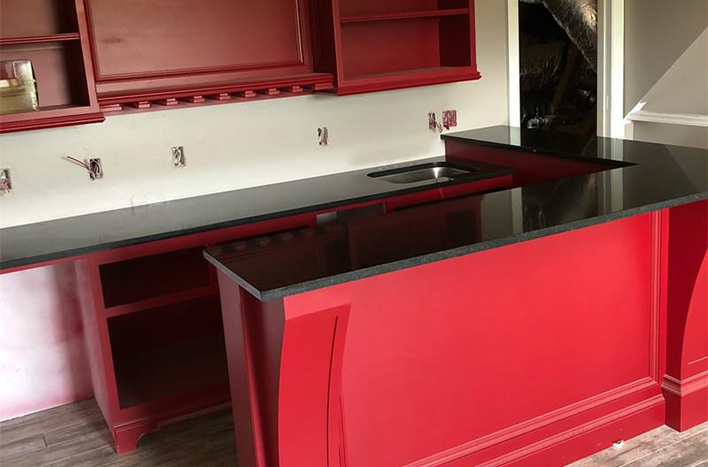 Black Pearl Granite Kitchen Countertop 2