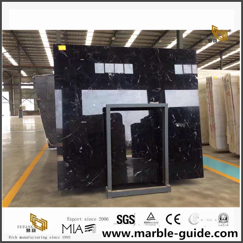 Black Ice Flower Marble Slabs 2