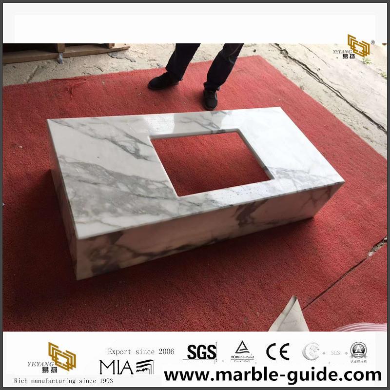 Prefab Calacatta Marble Vanity Top 2
