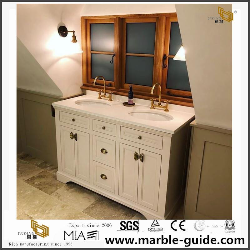 White Quartz Vanity Top 1