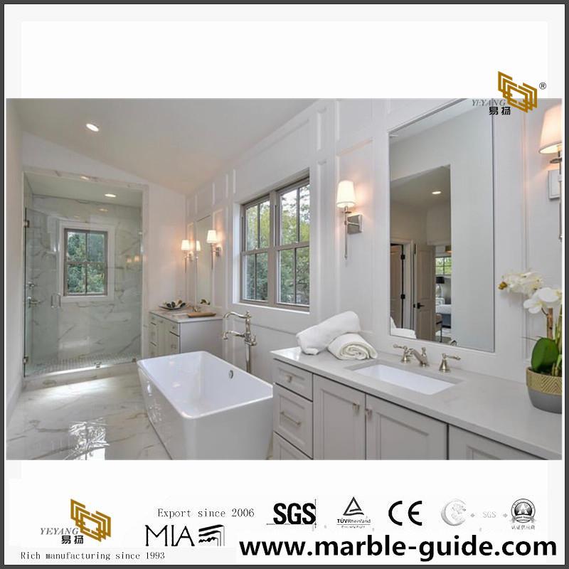 Crystal White Quartz Vanity Top for Bathroom 1