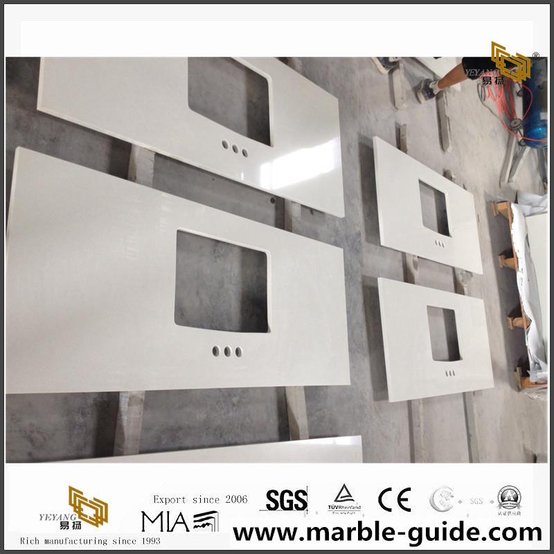 White Quartz Countertops FG308 3