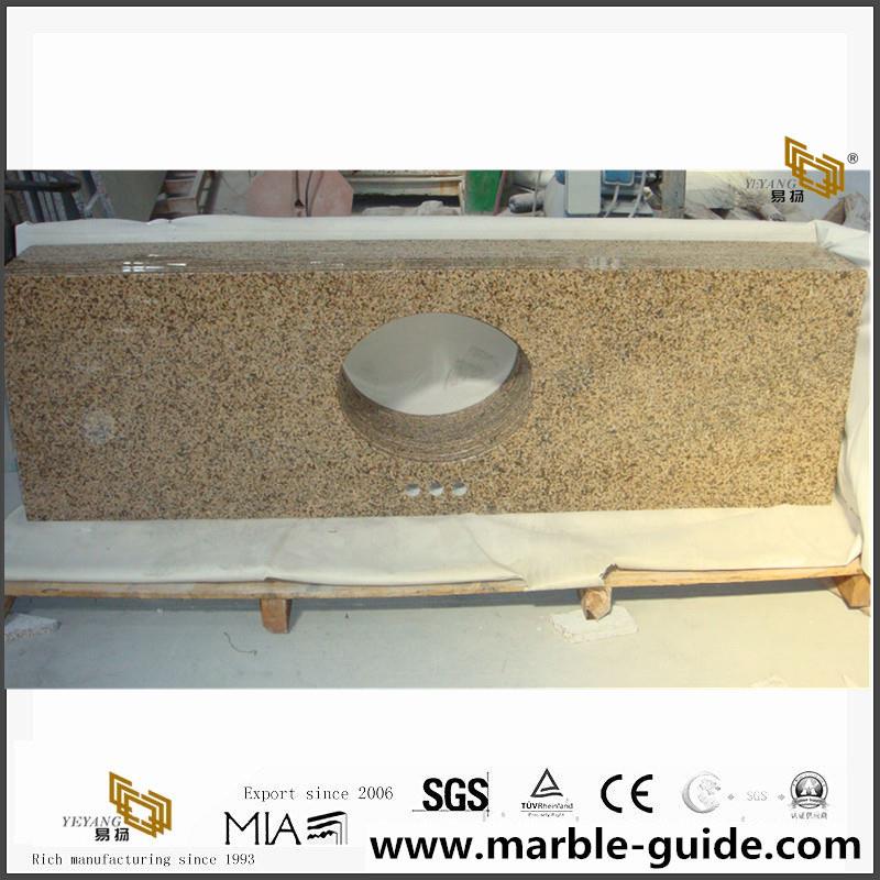 China Chrysanthemum Yellow Granite Slab & Countertops 1