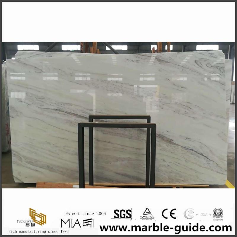 Polished Tesla White Marble Slabs 1