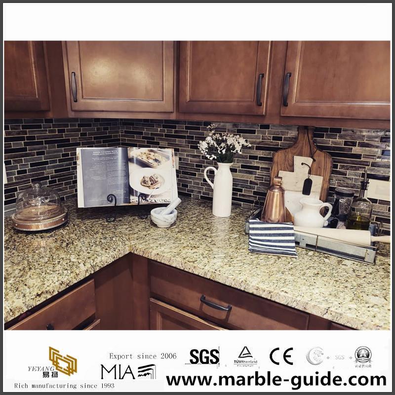 Brazil Gold Granite Kitchen Countertops 1