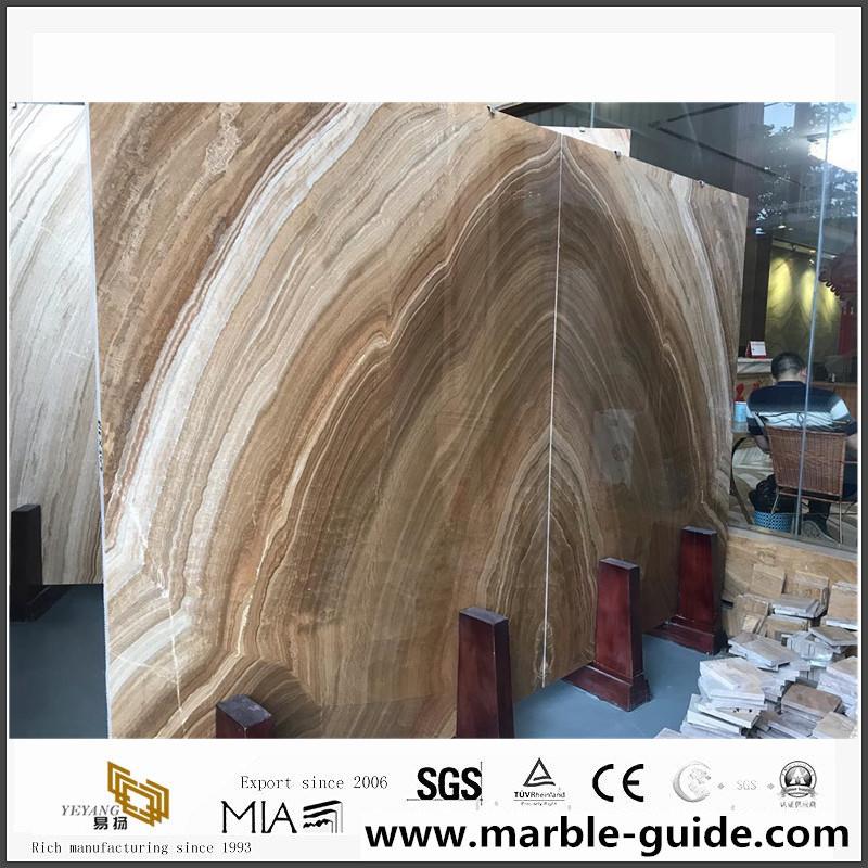 Wooden Onyx Slabs for Interior Wall Design 5