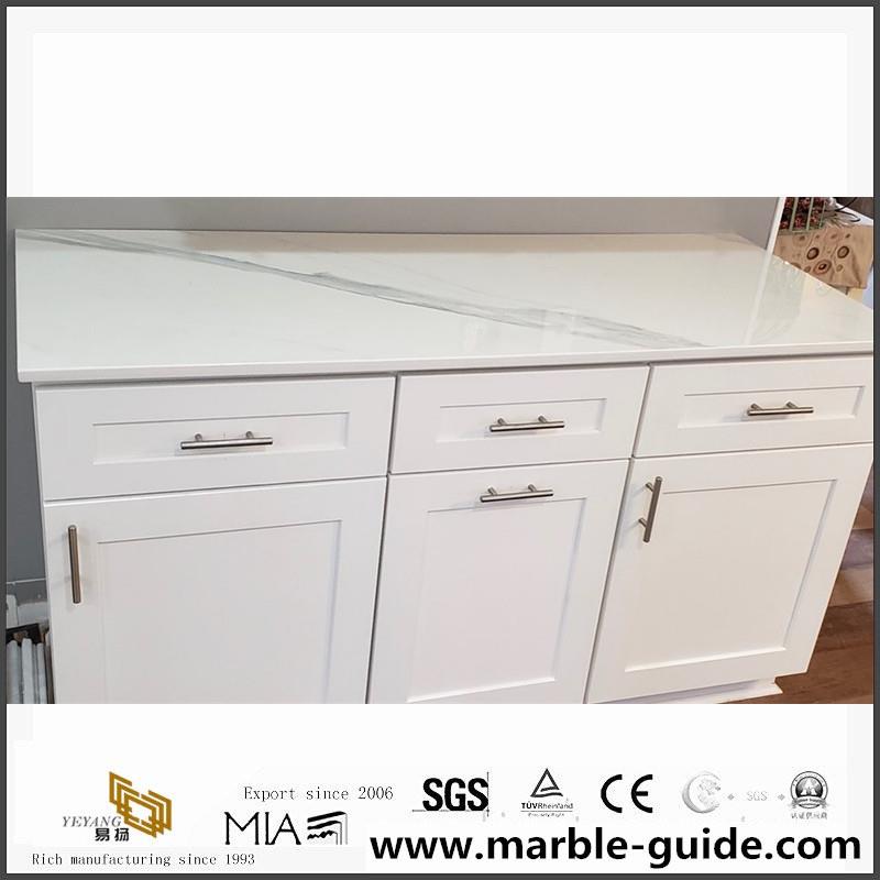 White Calacatta Marble Countertops for Kitchen 4