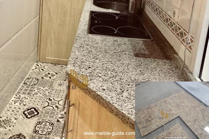 bajo gold granite kitchen countertop 01