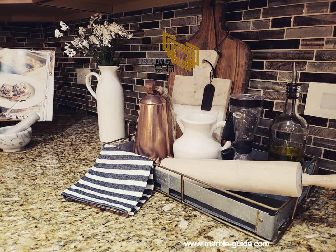 Brazil Gold Granite Kitchen Countertops 2