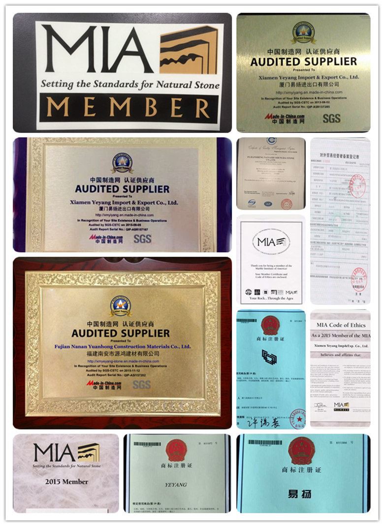Yeyang Stone Certifications
