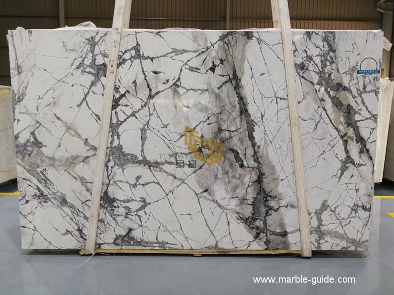 White winter snow marble 03