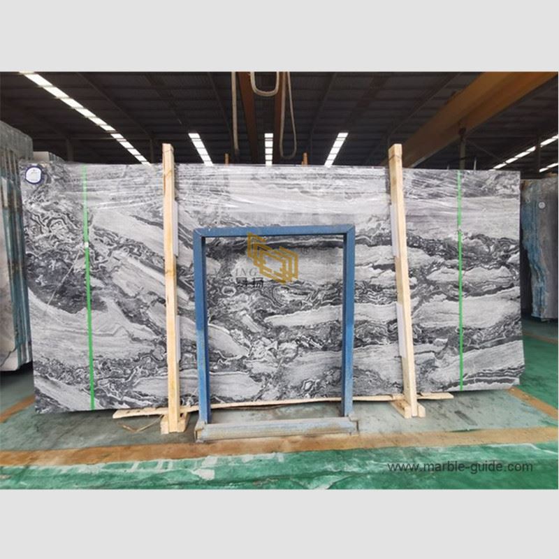 Silver wave gray marble slabs for projects 01