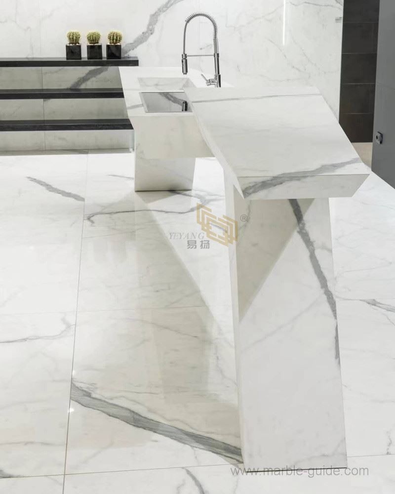 Calacatta marble countertop 02