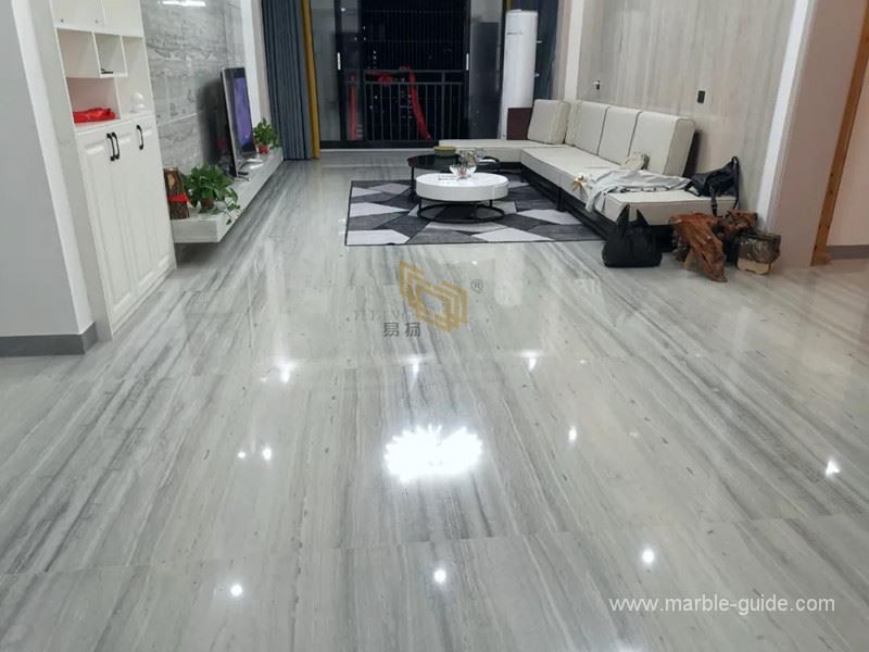 Blue wood grain marble slab for projects 03