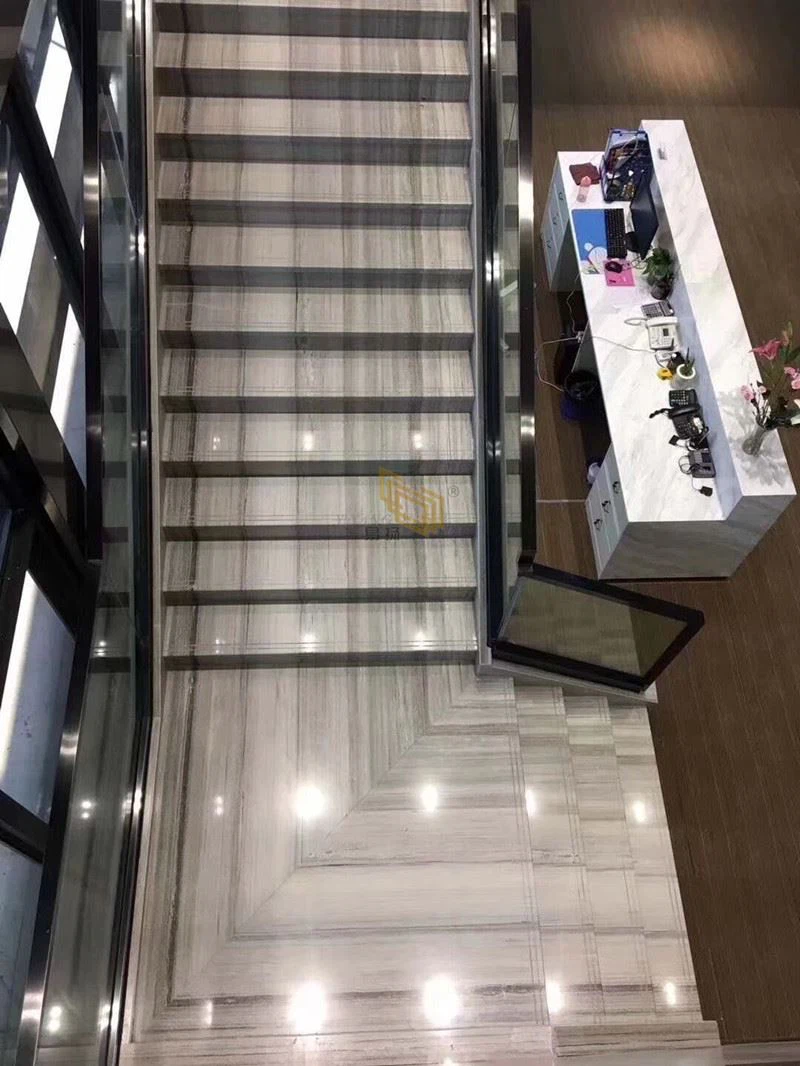 Crystal wooden marble staircase 02