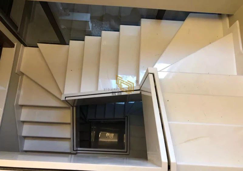 Ariston white marble for staircase