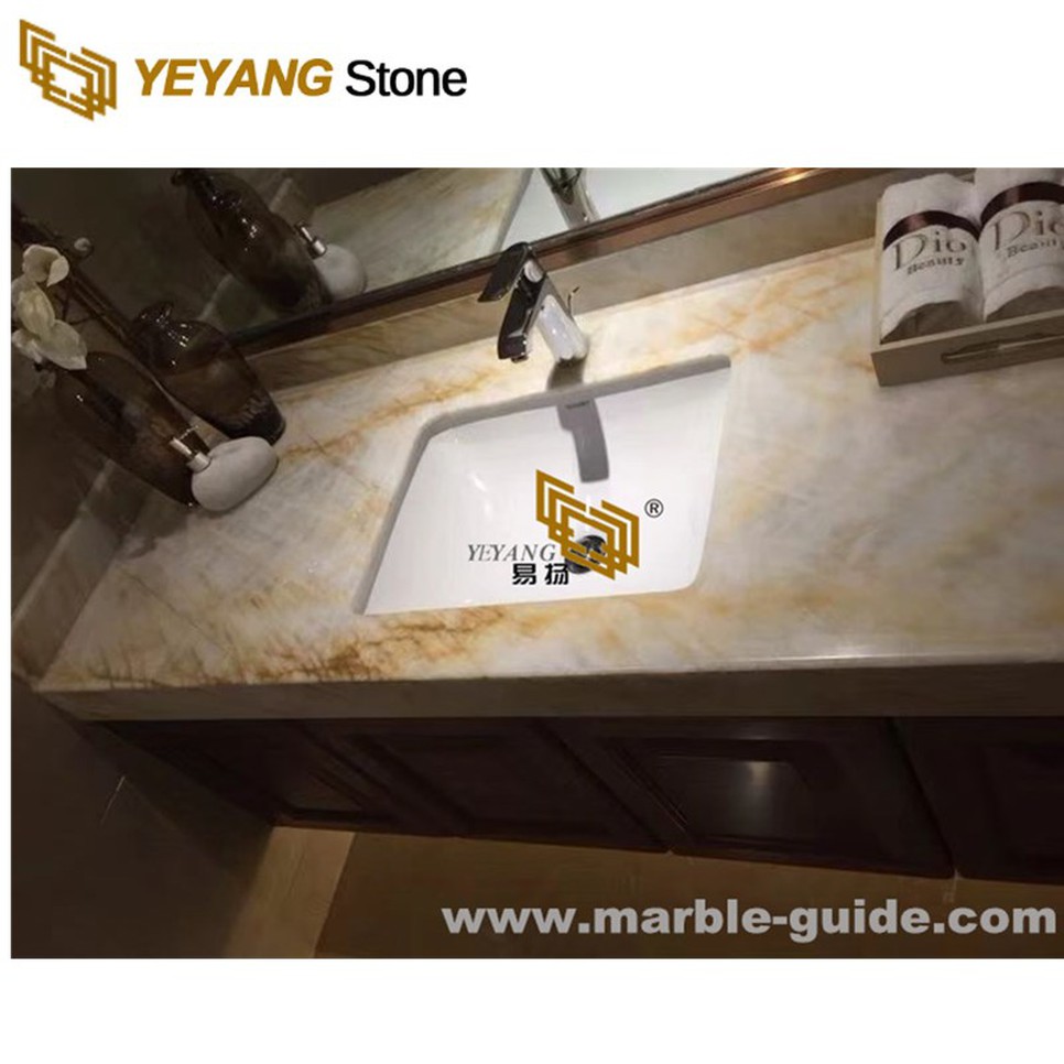 Amber onyx marble slab for bathroom vanity top hotel Amber onyx marble slab for bathroom vanity top hotel