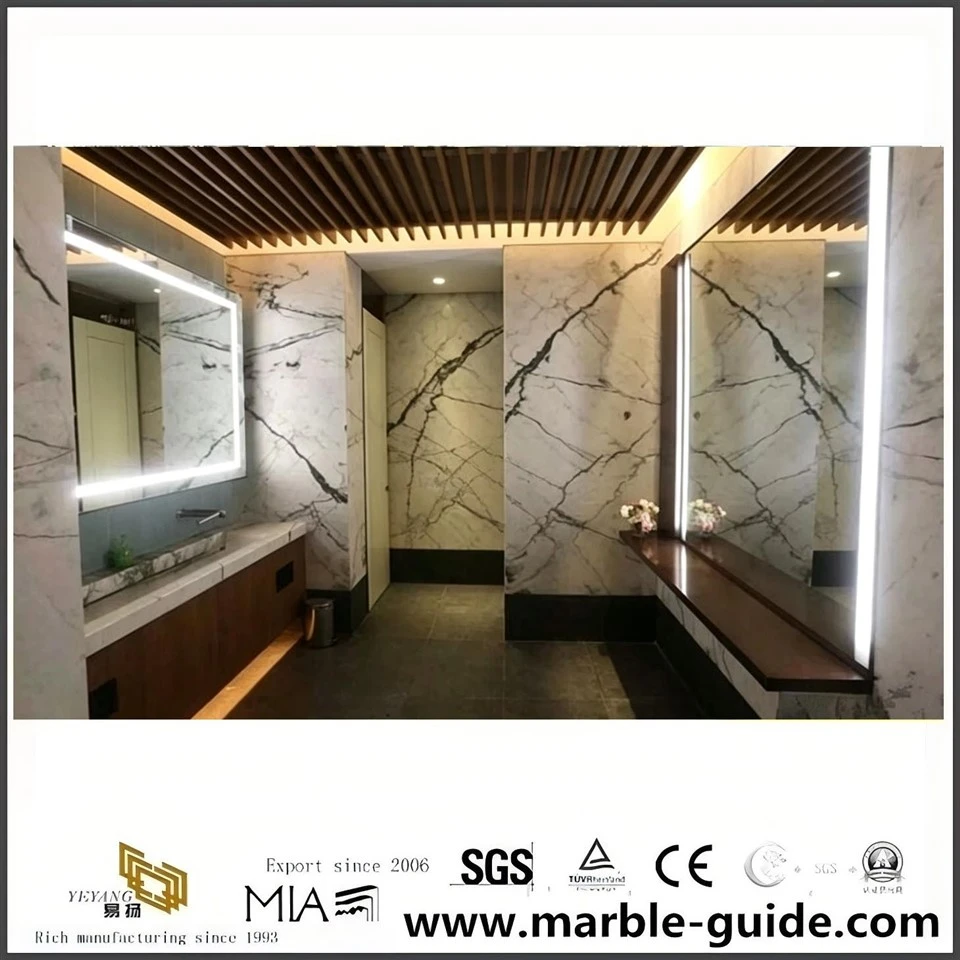 Picasso White Marble Slab factory