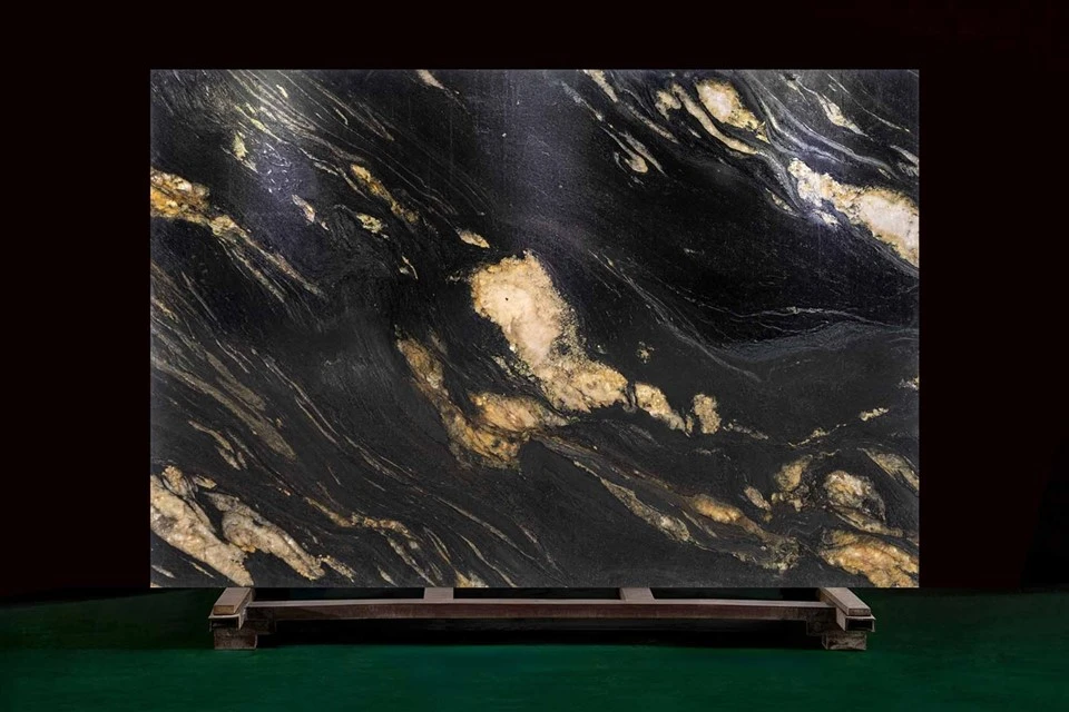 Golden Silk Marble Slabs factory