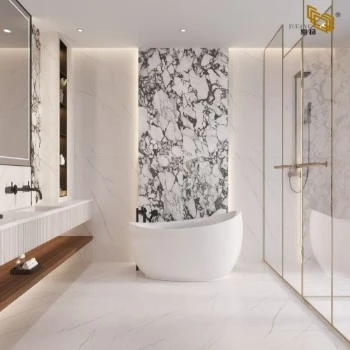 Bright Marble Bathroom Bright Marble Bathroom