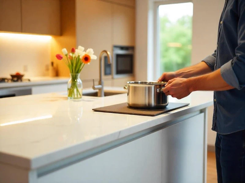 place heat pad on your quartz countertop place heat pad on your quartz countertop