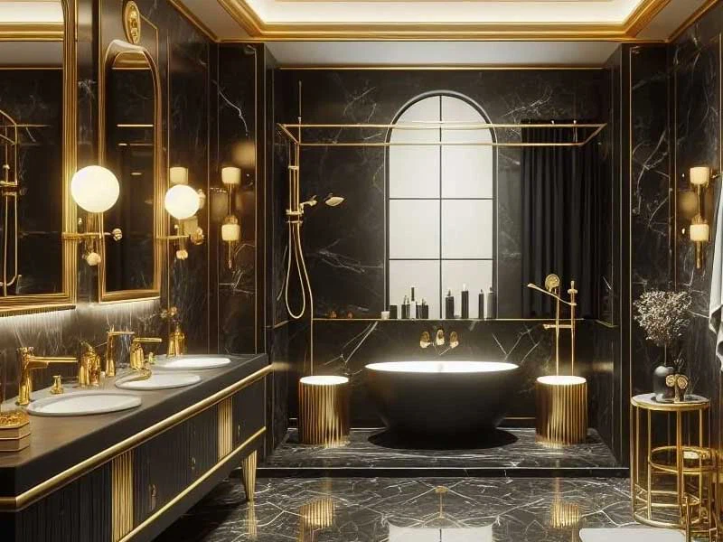 Black-and-Gold-Bathroom-Colors Black-and-Gold-Bathroom-Colors