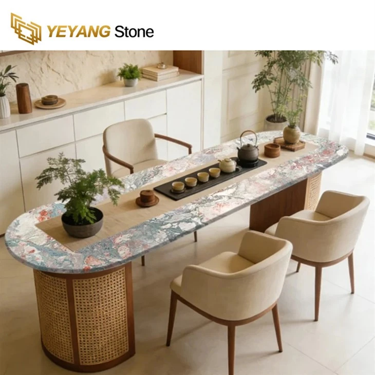 four-season-pink-marble-round-table