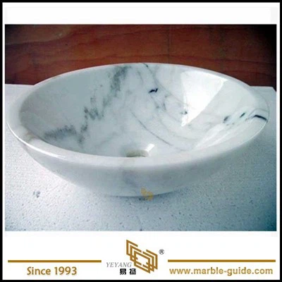Calacatta White Marble Stone Basins for Bathroom