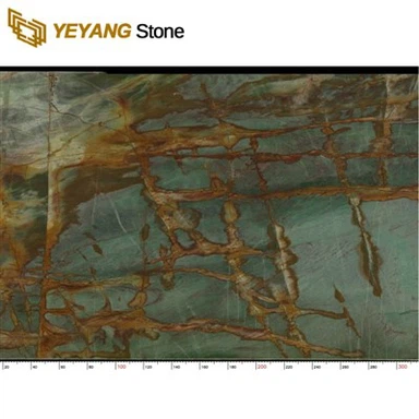 Green Luxury Stone Monet's Garden Marble Quartzite Countertop Slabs