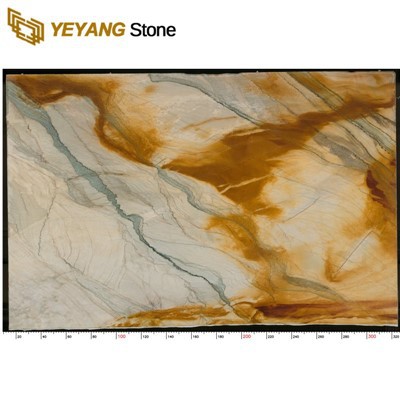 Sunset Blue Quartzite Natural Luxury Marble Big Slabs