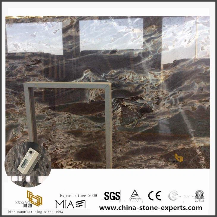Black marble bathroom slab 