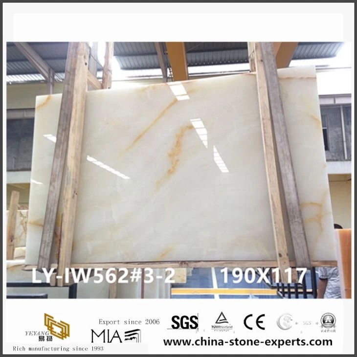 Custom Durable Golden Silk White Onyx Marble From Onyx Wholesale Exporter