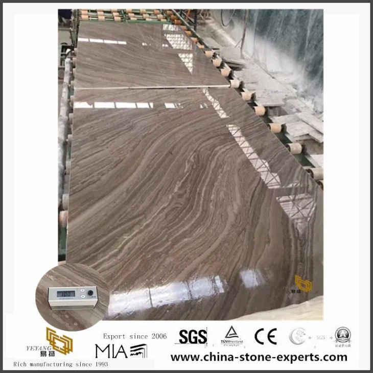 Natural Kylin Wood Vein Marble Stone for Countertop and Worktops Design