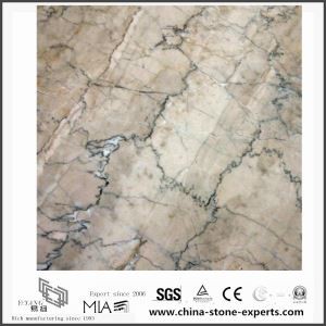 Durable Grey Cream Marble Floor Tiles for Kitchen Decoration