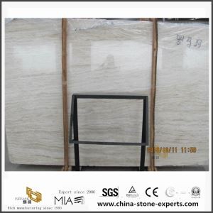 Super White Travertine Slabs – Honed Unfilled Finish for Wall Decoration