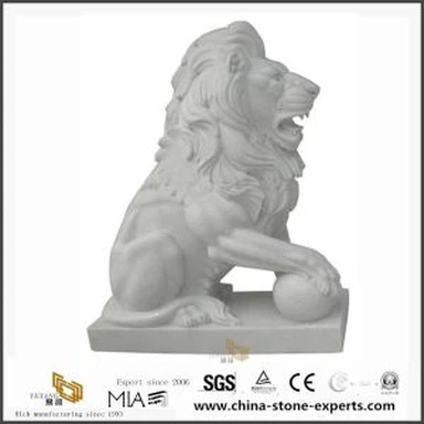 Beautiful Large Garden Stone Animal Lion Statues