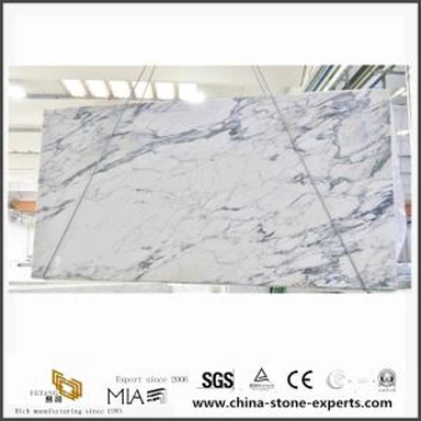 Calacatta Galielo Marble for Kitchen Countertop and Wall Décor with Grey Veins