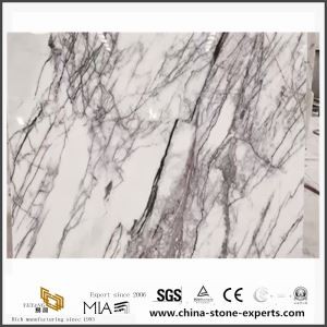 Milas Lilac White Marble Slab Rock for Coffee Table Design