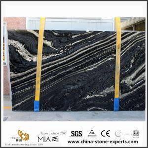 Brownish Wood Black Marble for Bathroom Floor Tile with Great Design