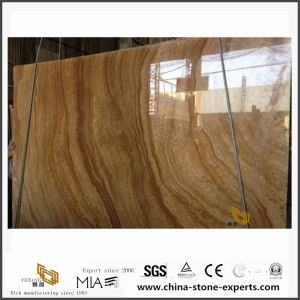 Natural Wooden Yellow Marble Stone for Hotel Tiles