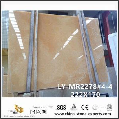 Chinese Natural Yellow ONYX Jade Stone for Kitchen Tile and Countertop Design