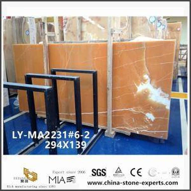 Fast Yellow ONYX Marble Quotes for Work and Island Tops From Marble Brands