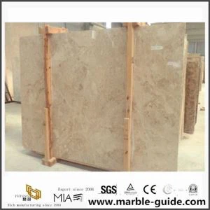 Light Polished Crema Cappuccino Beige Marble for Bathroom Floor Tile Design