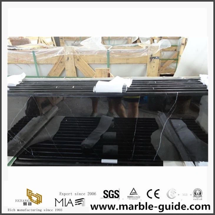 China Black Marquina Marble For Stair Step